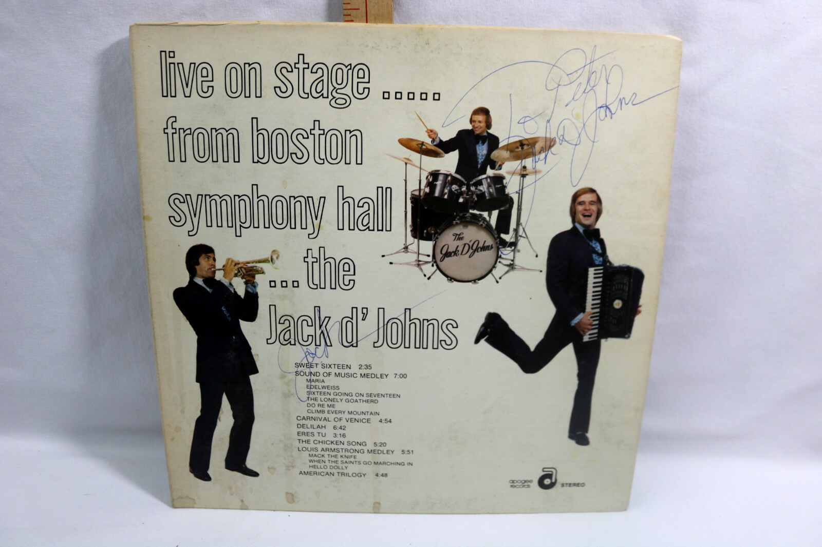Jack D Johns Live On Stage From Boston Symphony Hall Lp Autographed Signedのebay公認海外通販 セカイモン