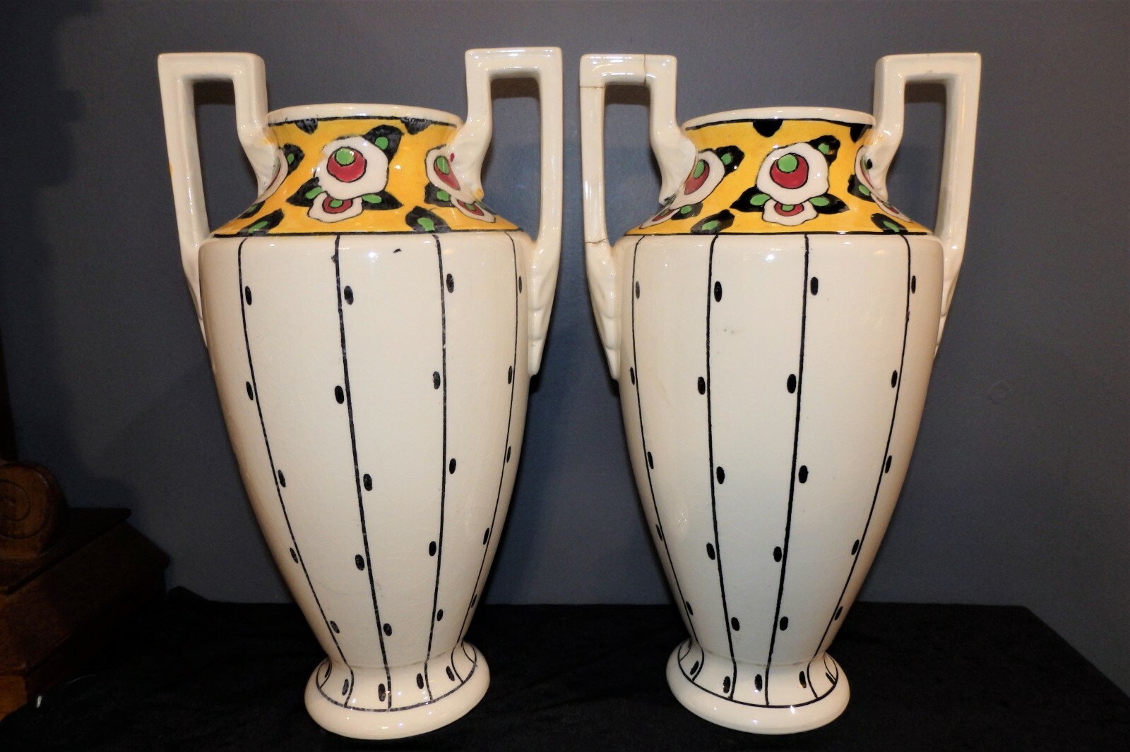 「Dugue/デュゲ」Art Deco Vase1930年台(France) Dugue/デュゲ」Art Deco Vase1930年台(France) Rare Signed