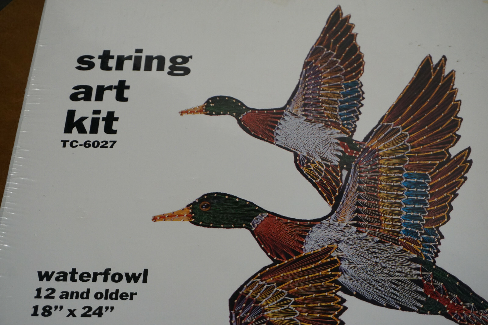 VINTAGE STRING ART KIT WATERFOWL MALLARDS 18