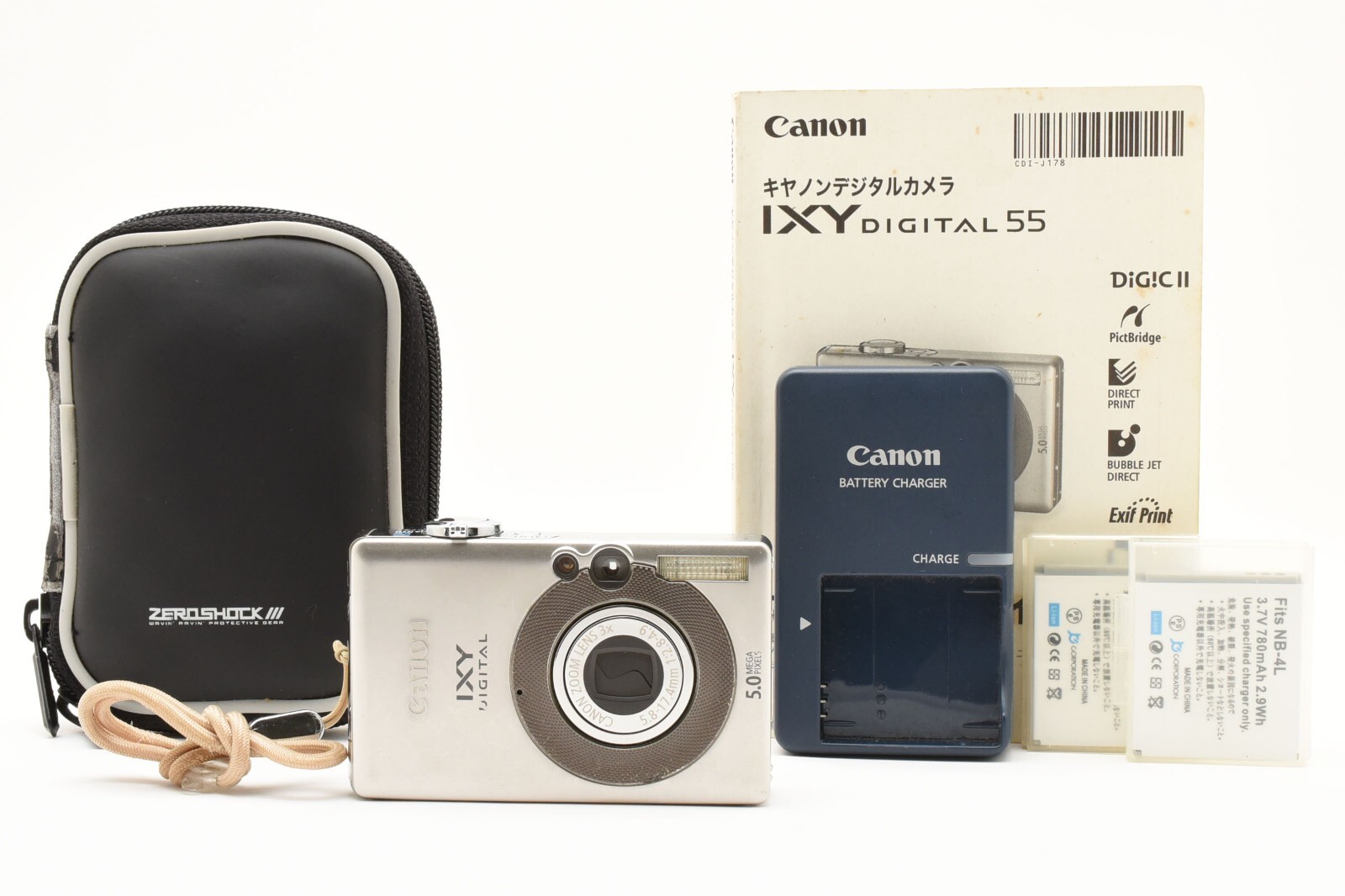 Canon IXY Digital 55 PowerShot SD400 Silver 5.0MP Digital