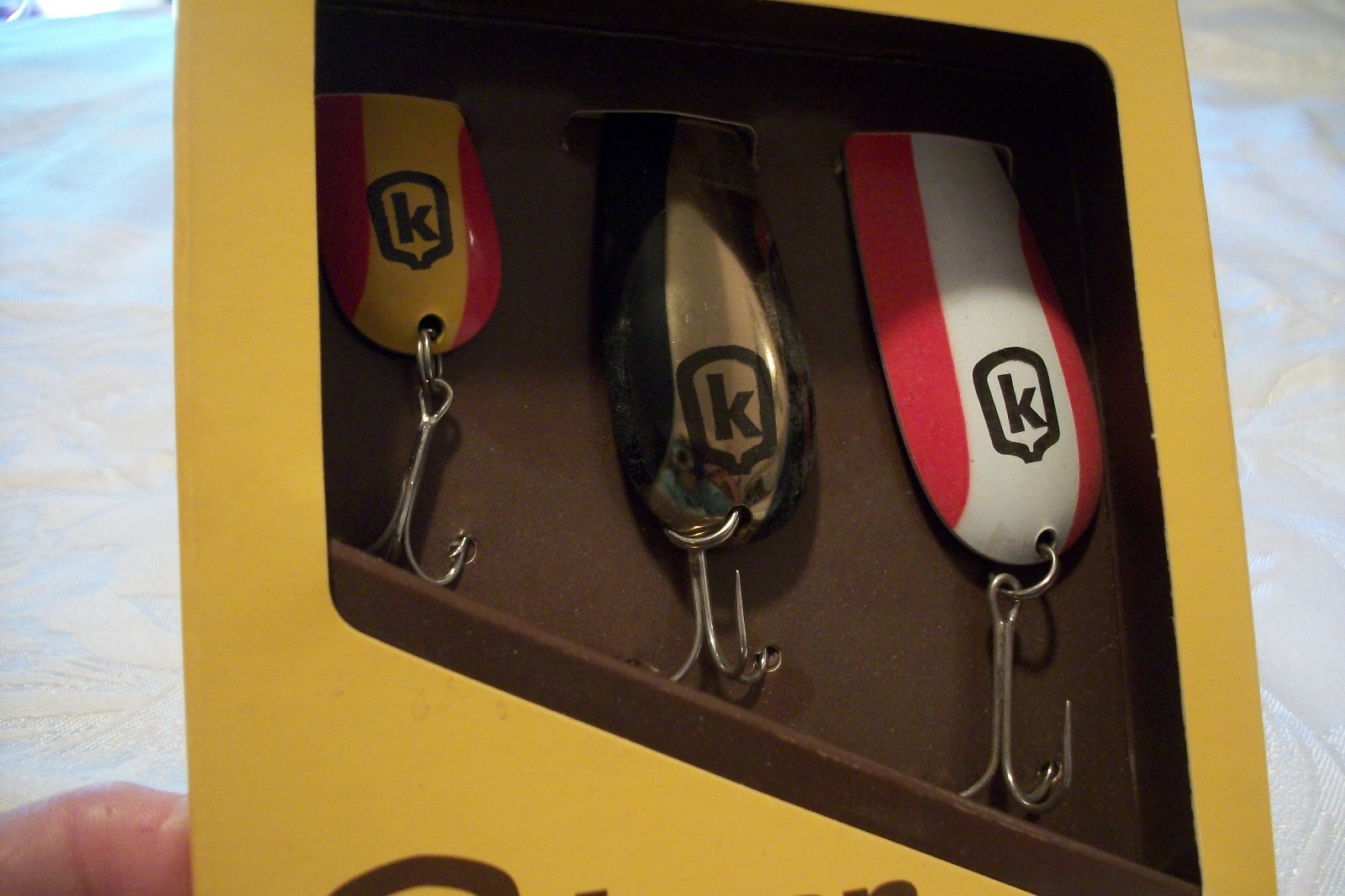 Vintage KELTGEN seed corn co Olivia Mn Blue Fox Fishing Lures