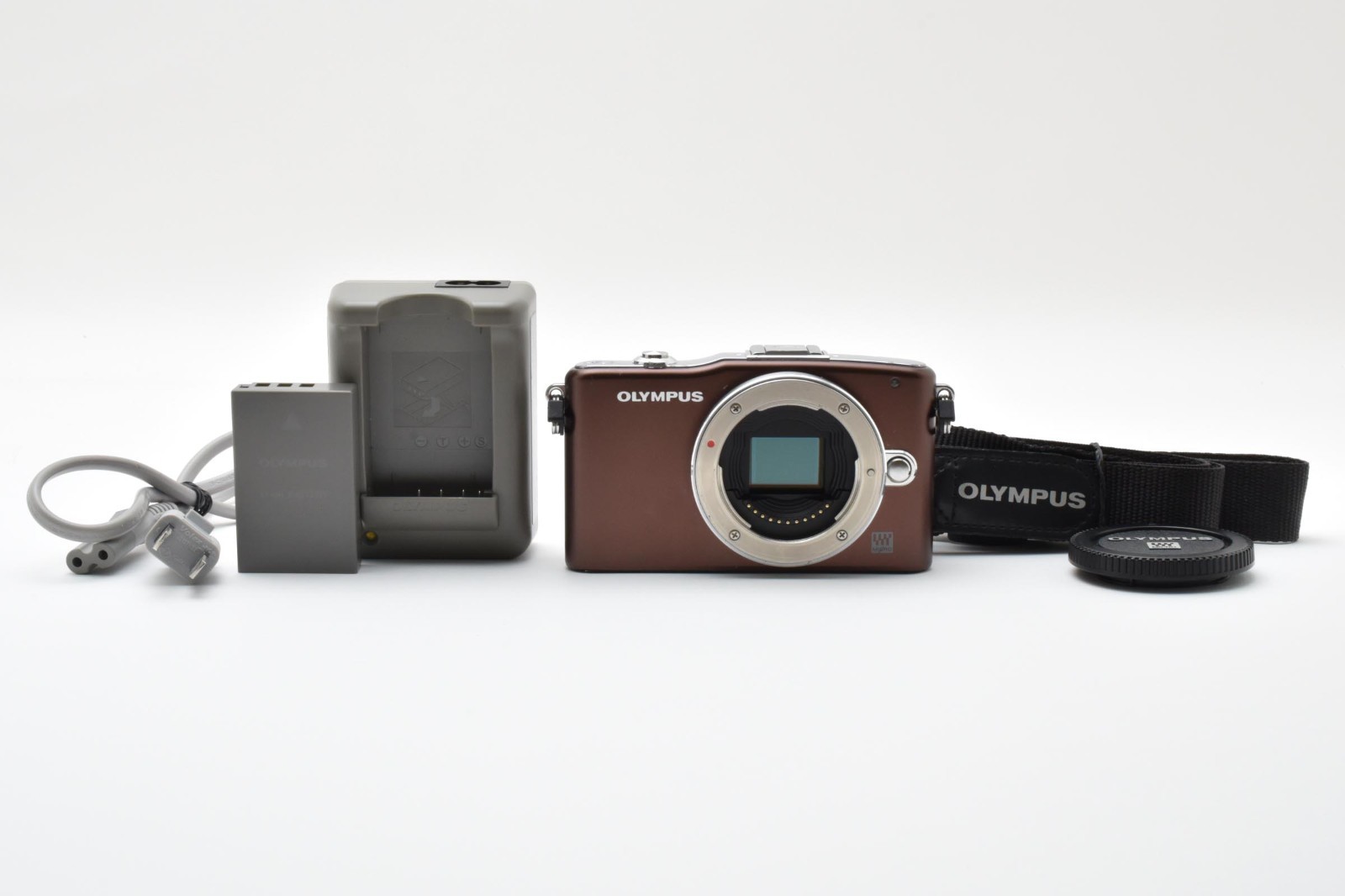 OLYMPUS PEN Mini E-PM1 Brown 12.3MP Digital Camera Body