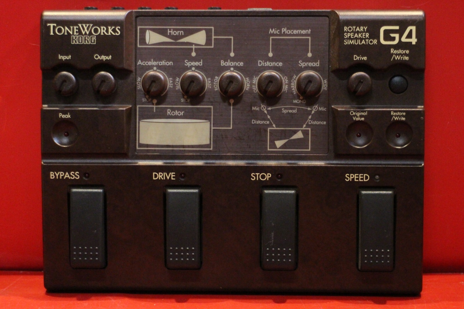 ロータリーシミュレーター　korg toneworks G4 The Toneworks G4 Rotary Speaker Simulator by Korg - That