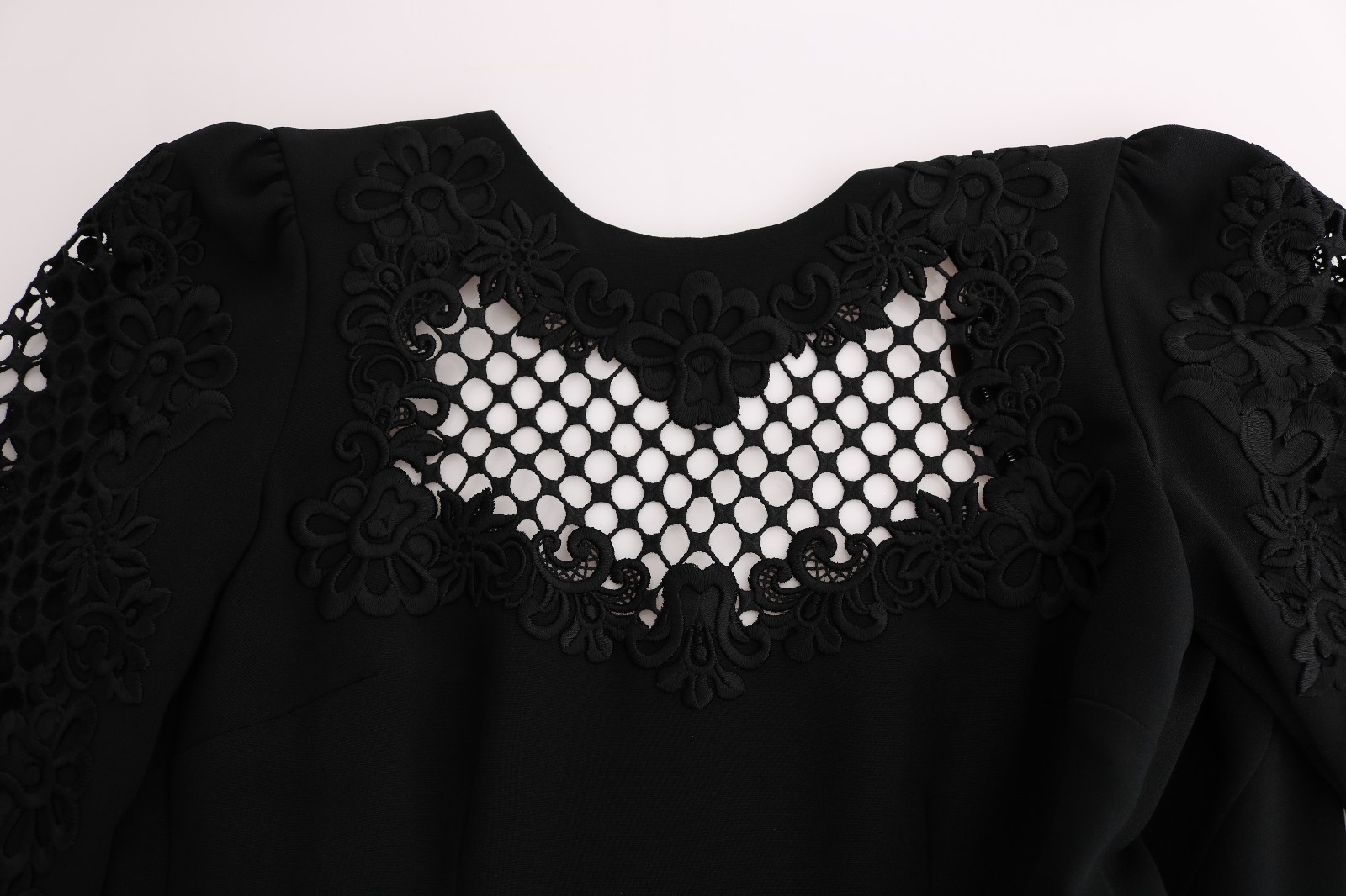 Pre-owned Dolce & Gabbana Dress Black Stretch Shift Long Maxi Gown S. It38 / Us4 Rrp $6000