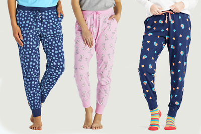 Life Is Good Women s Snuggle Up Print Sleep Jogger Pant Medium eBay