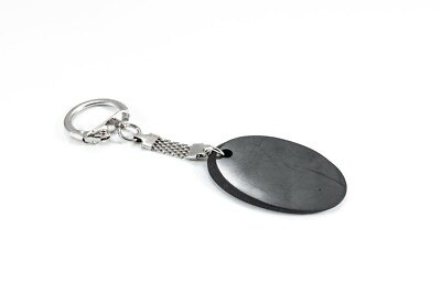 Shungite Keychain Oval EMF protection made in Karelia C60