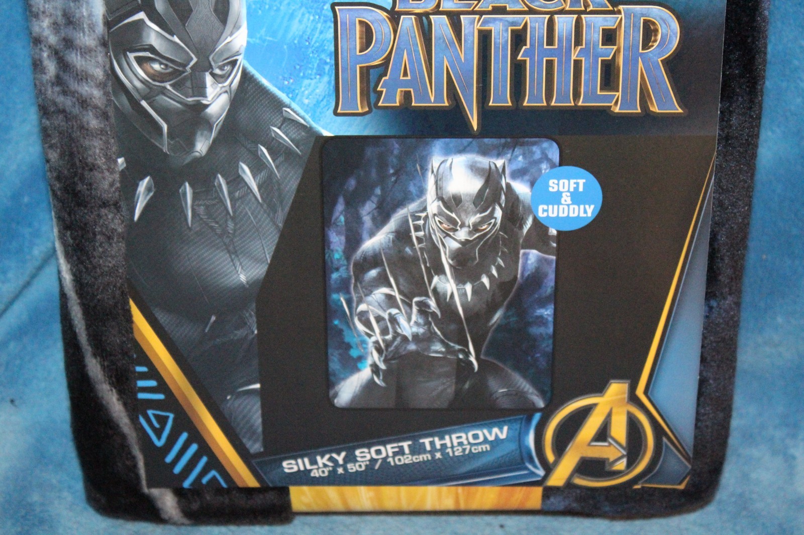 Marvel Black Panther Silky Soft Throw 40