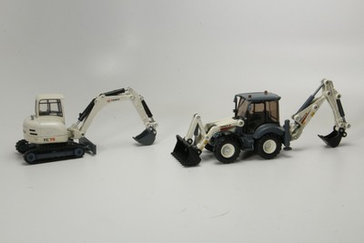 1/50 SIKU TEREX BACKHOE 3531 AND TC75 EXCAVATOR 3521