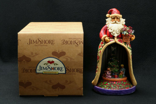 Jim Shore "Toyland" Christmas Musical Santa #4006647 Revolving Tree 