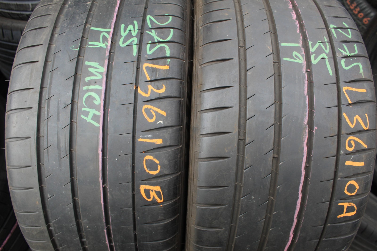 275 35 19 Michelin, Pilot Sport 4S, 96&100Y, x2 A Pair 6.5mm (F1_tyres) L3610