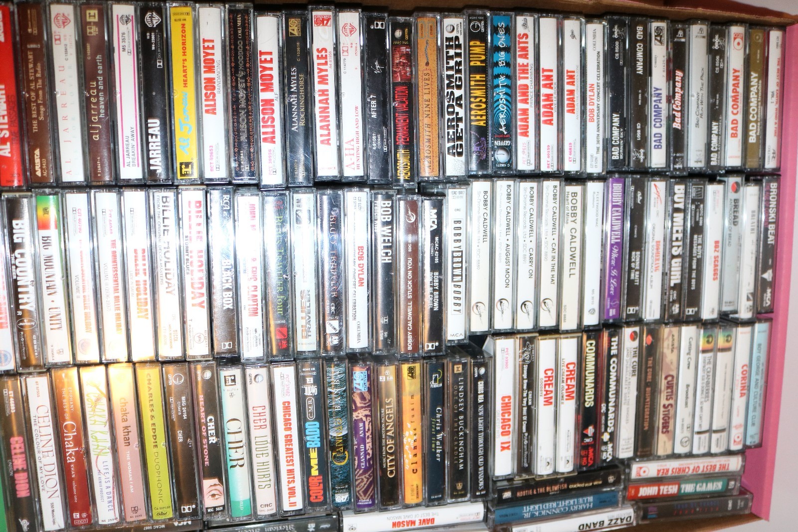 HUGE LOT 593 Personal Music Cassette Collection Rock Pop Alternative and more