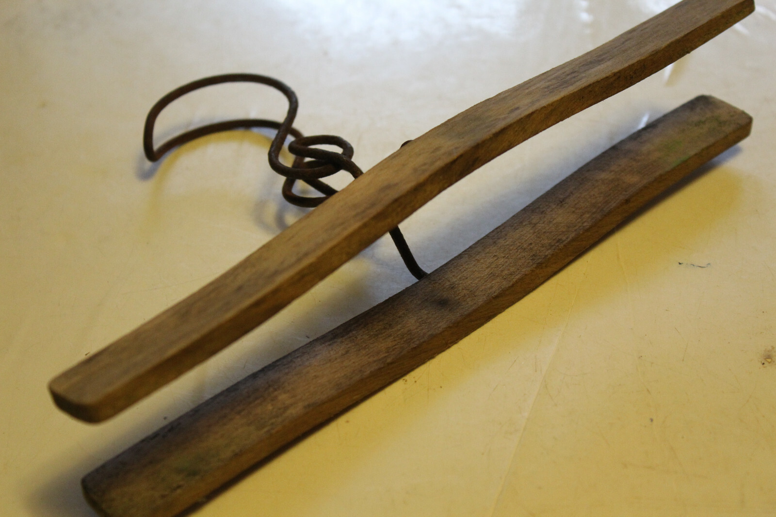 Vintage Wooden Hanger Pants Skirt old type