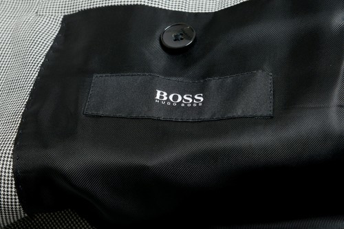Pre-owned Hugo Boss "reymond/wenten" Men's 100% Wool Extra Slim Two Button Suit In Multicolor