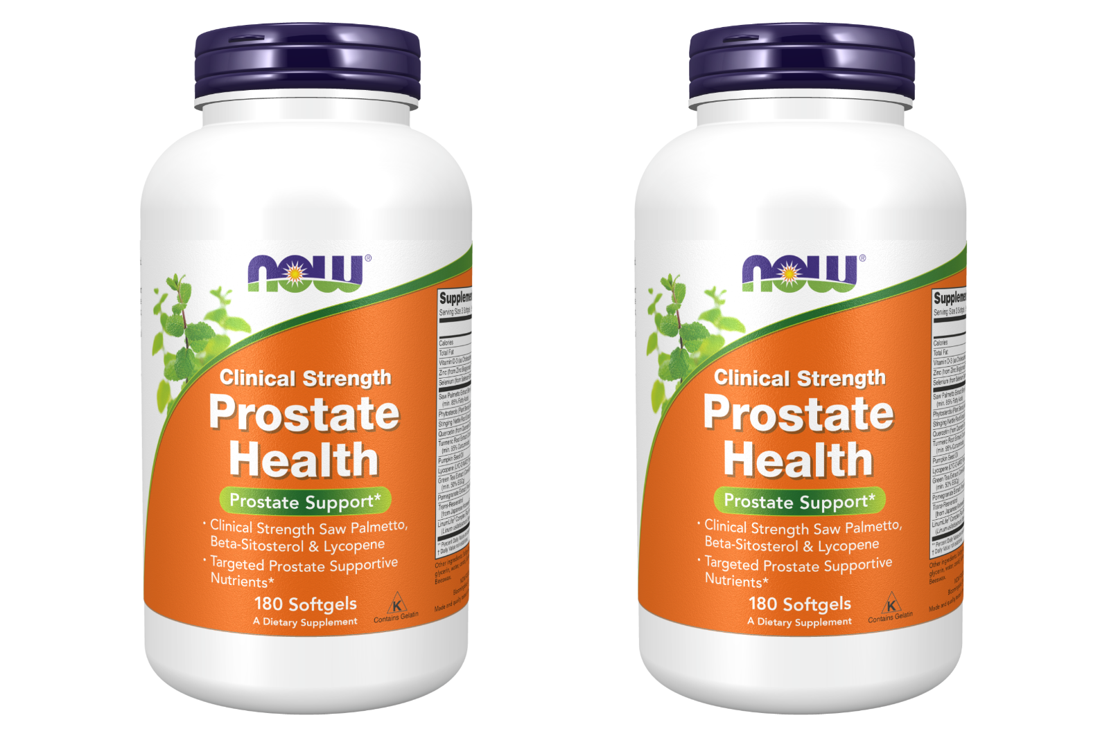 Now Foods Clinical Strength Prostate Health 2X180gel Kosher/Quercetin/Trans-Resv