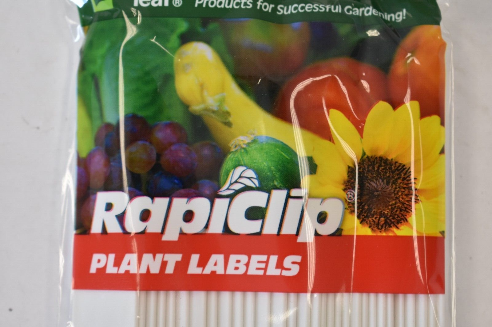Luster Leaf Rapiclip Plant Labels 8" 30 Pack No. 843 Garden Markers White
