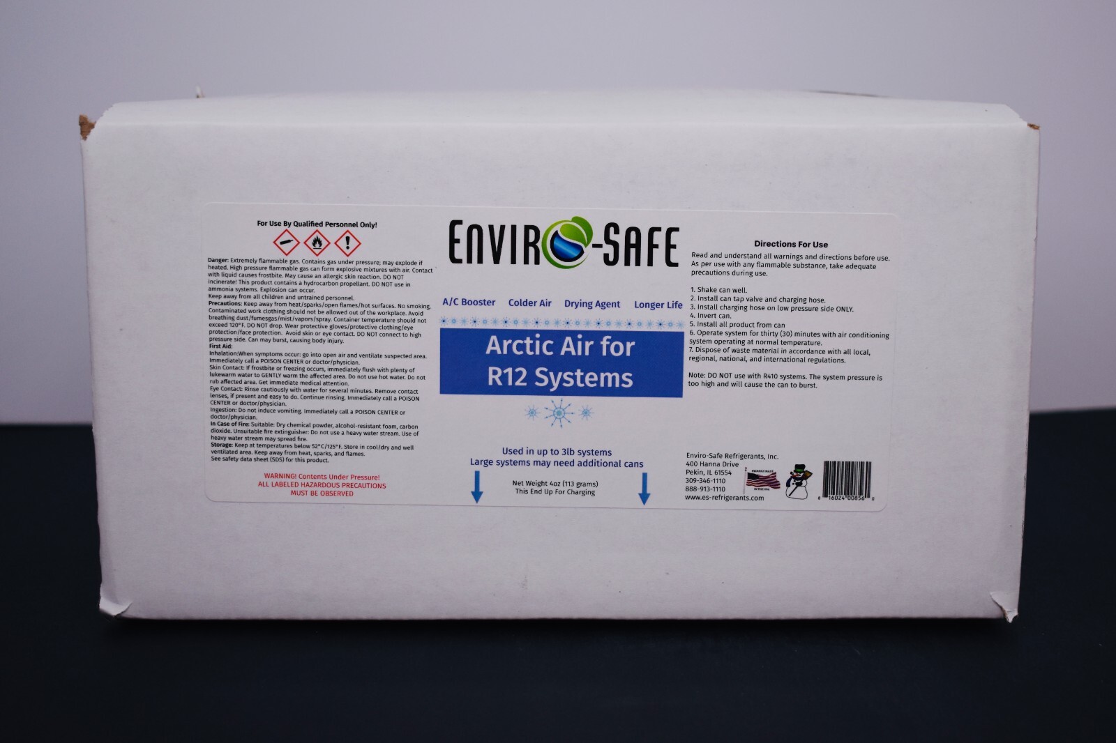 Arctic Air for R12, Refrigerant support, 3 cans