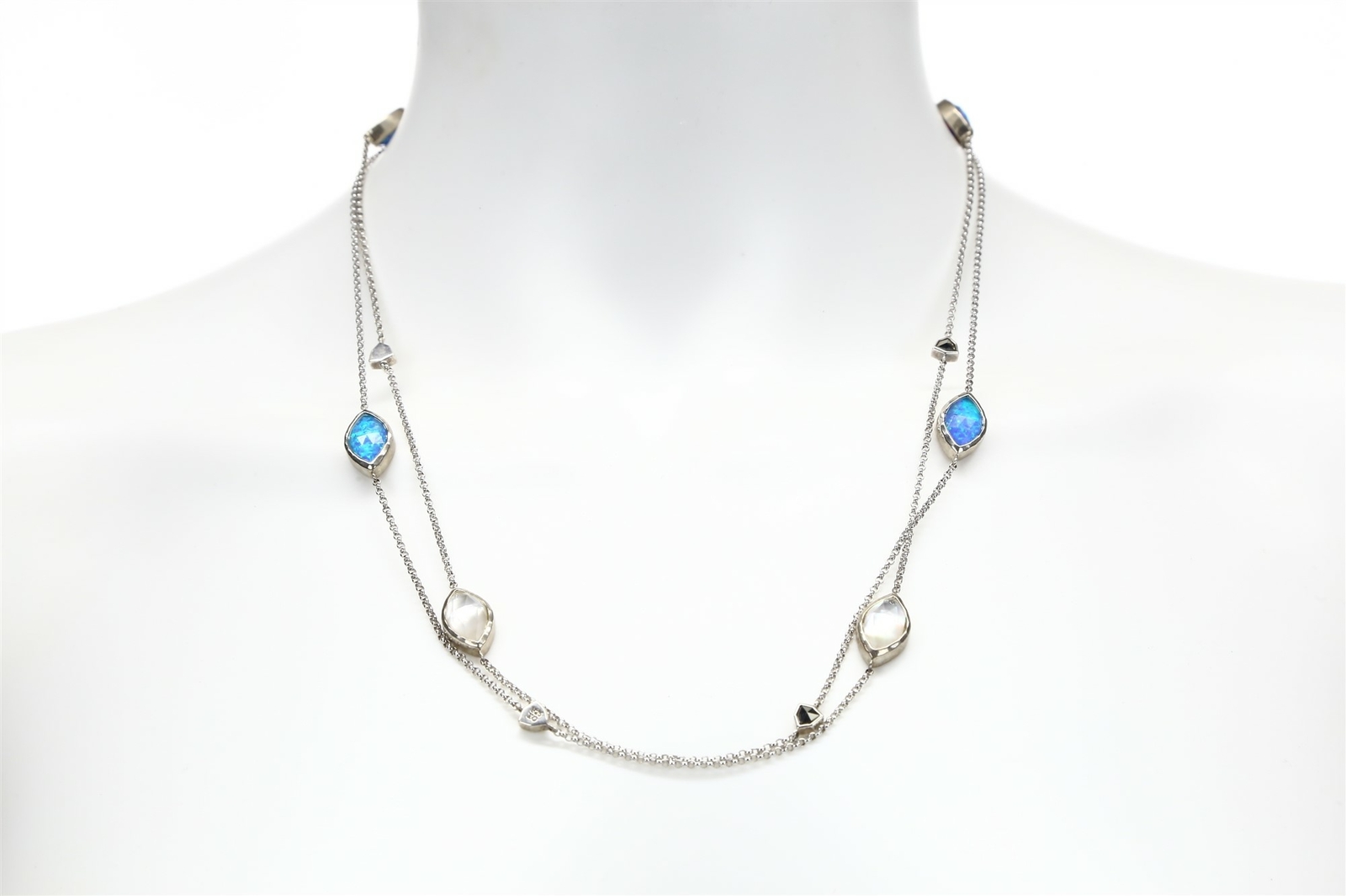 JUDITH JACK Swarovski Marcasite Long Station Necklace 134371