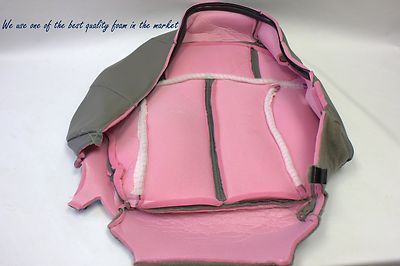 2001 2002 Chevy Tahoe LT Z71 Driver Bottom Replacement Leather Seat Cover Gray