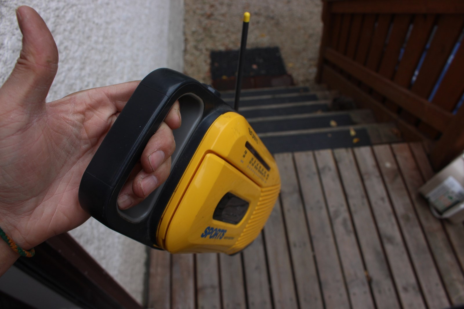 Vintage Sony Sports CFM-101 Water Resistant Boombox AM/FM Radio Cassette Player