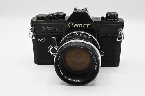 Canon Black FTb-QL 35mm SLR Camera with 50mm f/1.4 FL Lens