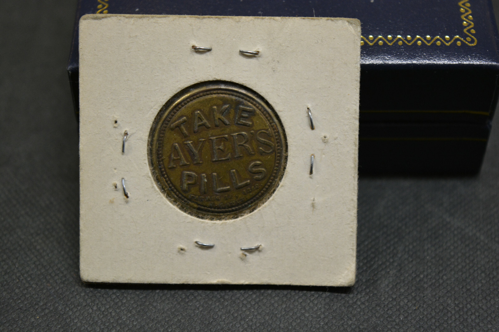 3¢ TAKE AYERS PILLS ENCASED POSTAGE -- XF++ --  Estate Fresh!!