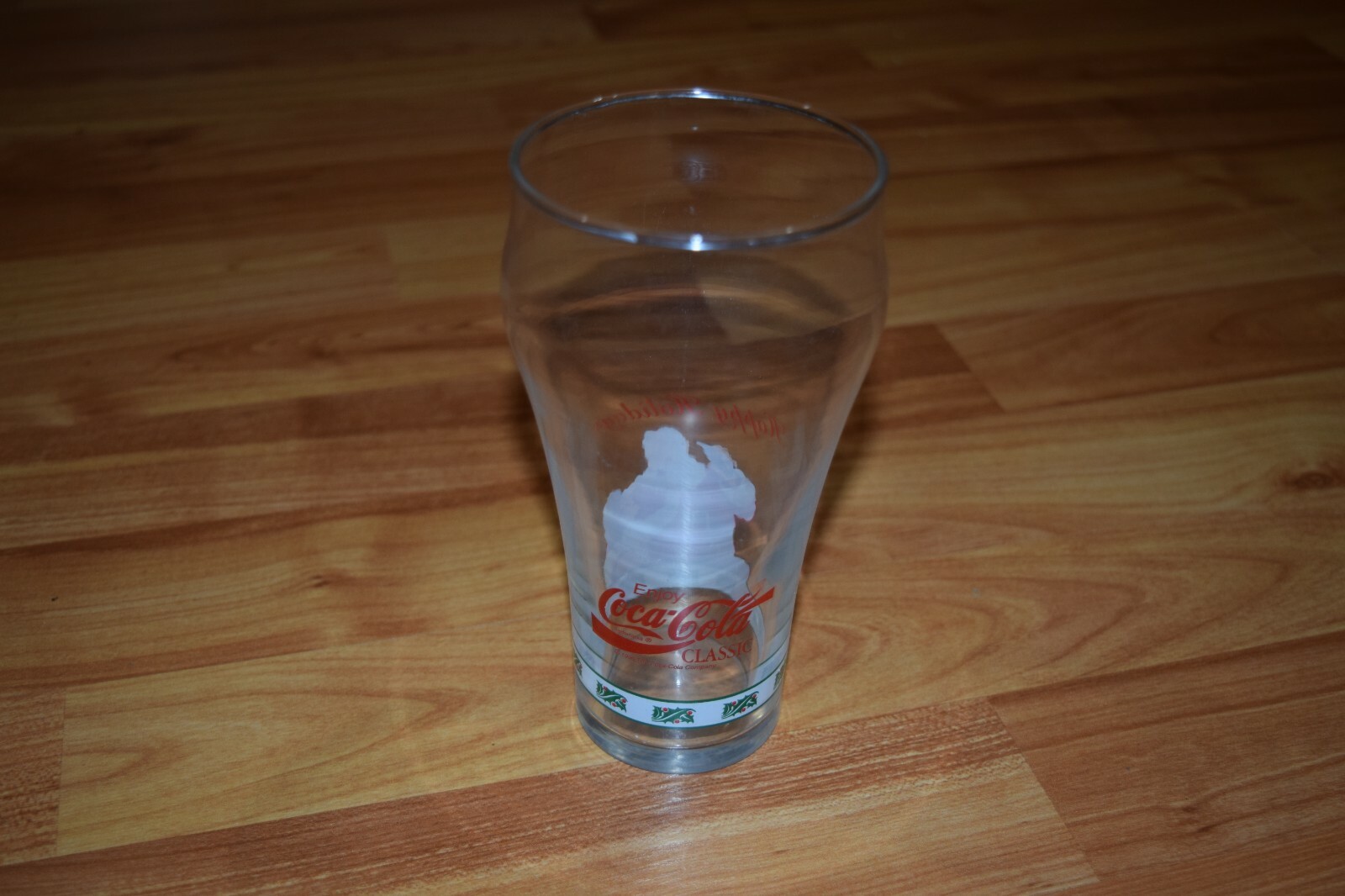 1996 Coca Cola Santa Collectible Glass - Happy Holidays