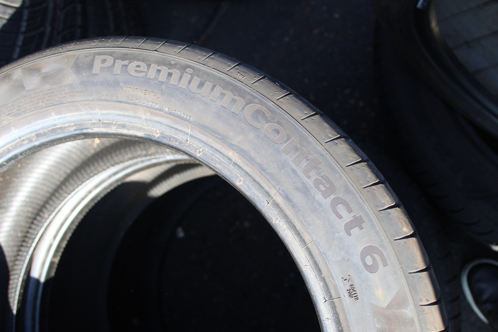 225 45 17 Continental, PC 6, 91Y&W, x2 A Pair 5.5mm (F1_tyres) FO L3727
