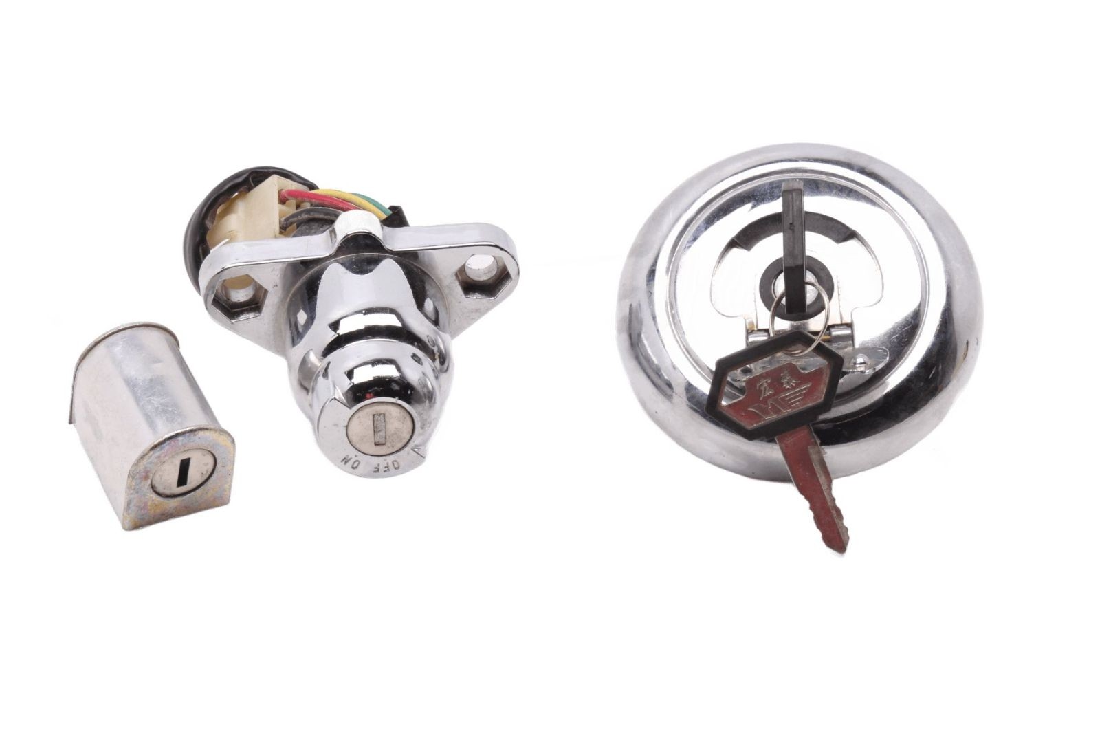 Set Ignition Lock Fuel Tank Cap Steering Lock SYM Husky 125 96-05
