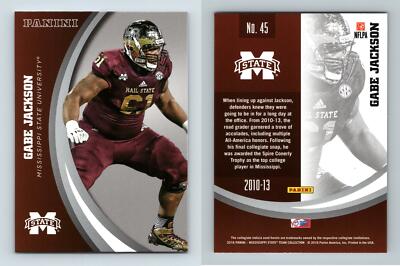 Gabe Jackson #45 Mississippi State Bulldogs Collegiate 2016 Silver Parallel Card