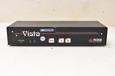 Rose Vista KVM-2PCA Personal Keyboard-Monitor-Mouse Switch