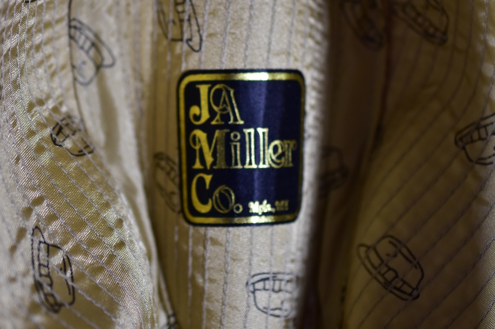 VINTAGE HAT FEDORA JA MILLER CO MNPLS MN MINNEAPOLIS FEATHER