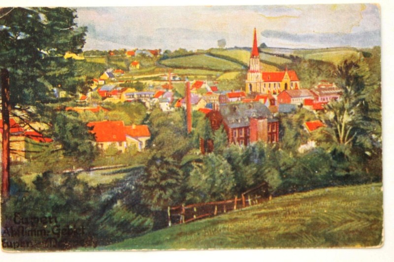 36916 Artiste Peinture Ak Motif De Drapeau Prusse Ouest Par Marienburg ÃGlise Ã