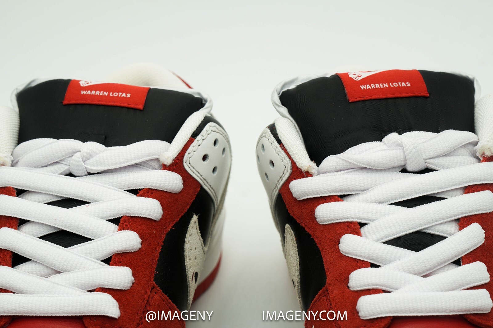 Pre-owned Warren Lotas Dunk Jason Vorhee Shoe Size 8.5 Severed Head Red Alpine White In Multicolor