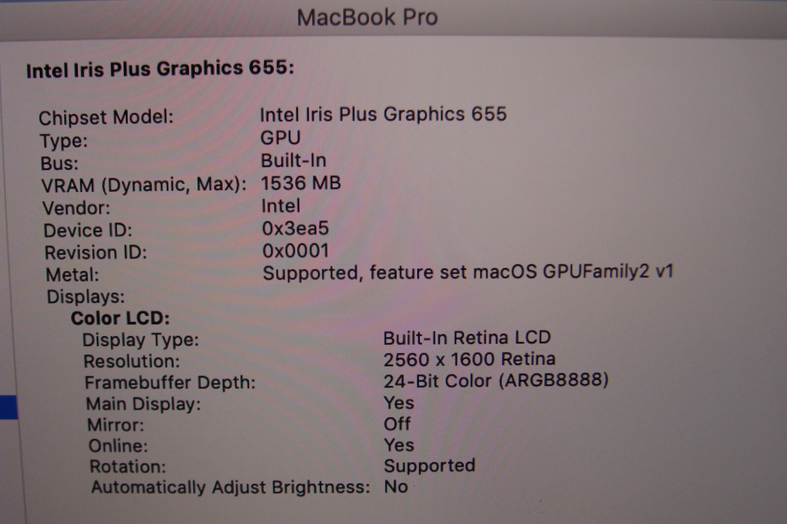 Apple MacBook Pro 13" (2018) i5-8259U 2.3GHz 8GB RAM 512GB SSD - Thumbnail 20