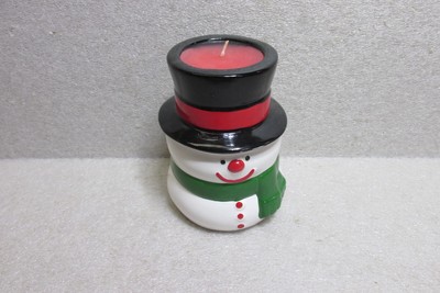 NEW RUSS SNOWMAN 5'' CANDLE LIGHT w/ BOX