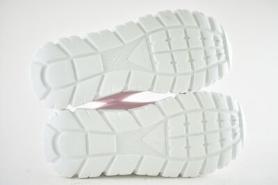 Pre-owned Prada Rush Piuma Nylon Pink White Platform Flat High Top Trainer Sneaker 39