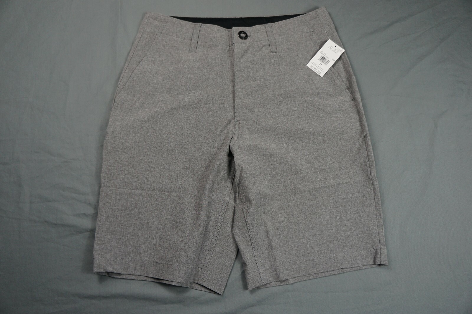 Volcom Surf&Turf 4-Way Stretch Hybrid Shorts. Heather Gray