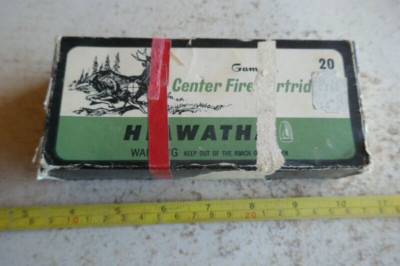 Vintage EMPTY Shell Box Gambles Hiawatha 243 Winchester VERY RARE! Lot 23-68
