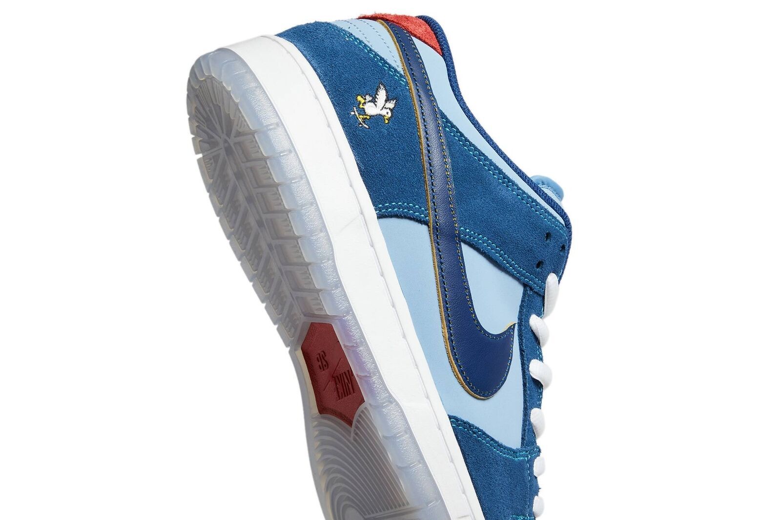 Pre-owned Nike Why So Sad? X Dunk Low Sb 'the Predatory Bird' Dx5549-400 Men's Shoes In Coastal Blue/speed Yellow/university Red