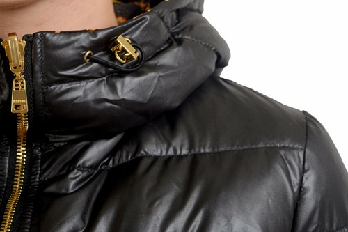 Pre-owned Versace Versus Reversible Goose Down Women's Parka Jacket Sz Xs S M L Xl 2xl In Black/multi-color