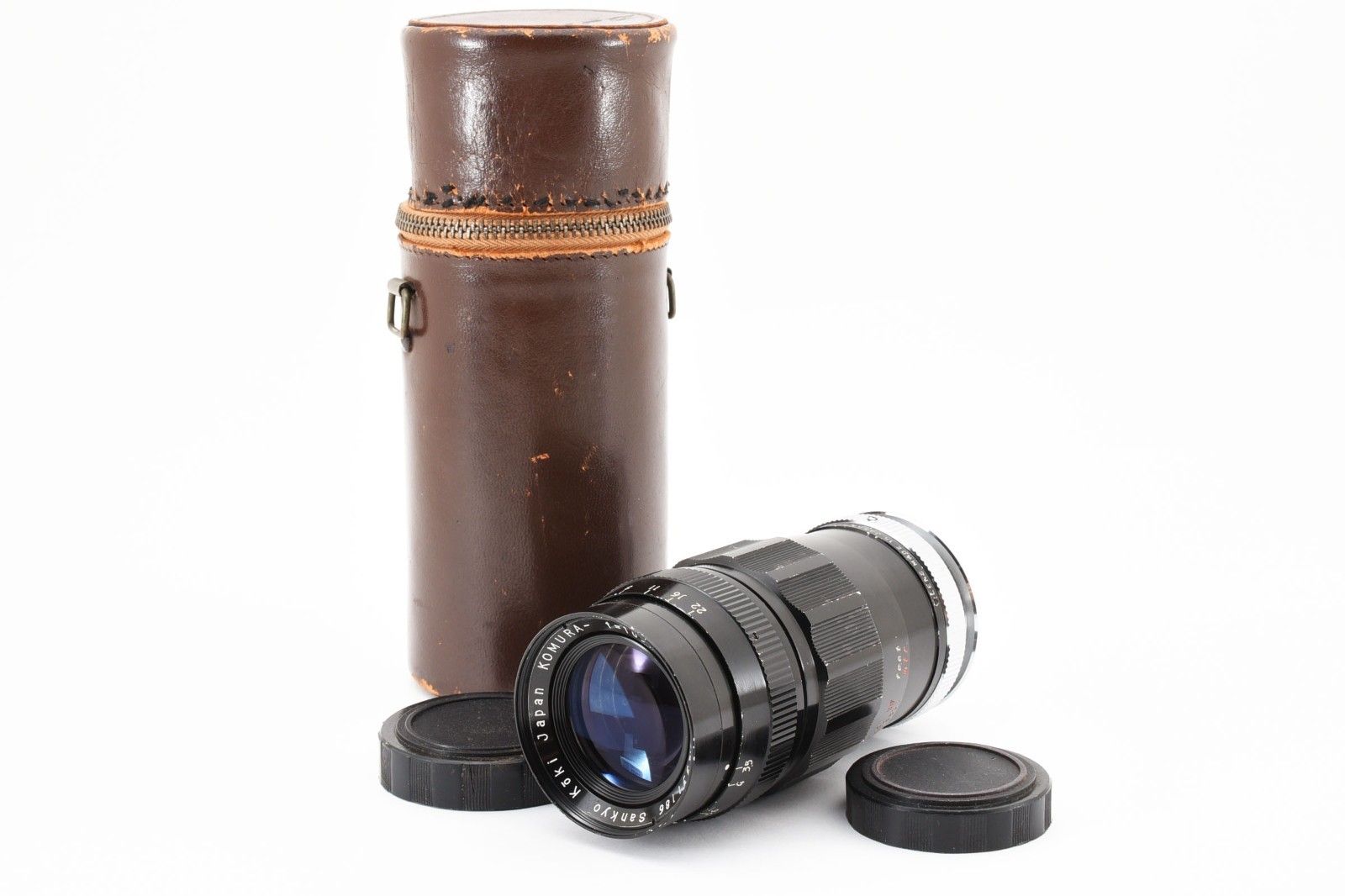 Excellent* KOMURA 105mm f/3.5 Sankyo Koki L39 + case 2064532