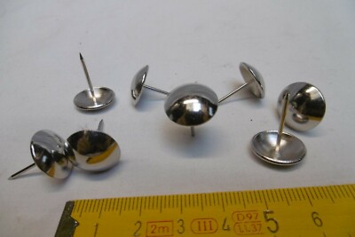 Clous de tapissier (110) LENTILLE  Ø 15 mm NICKELE, fauteuil, siège (réf CL16)