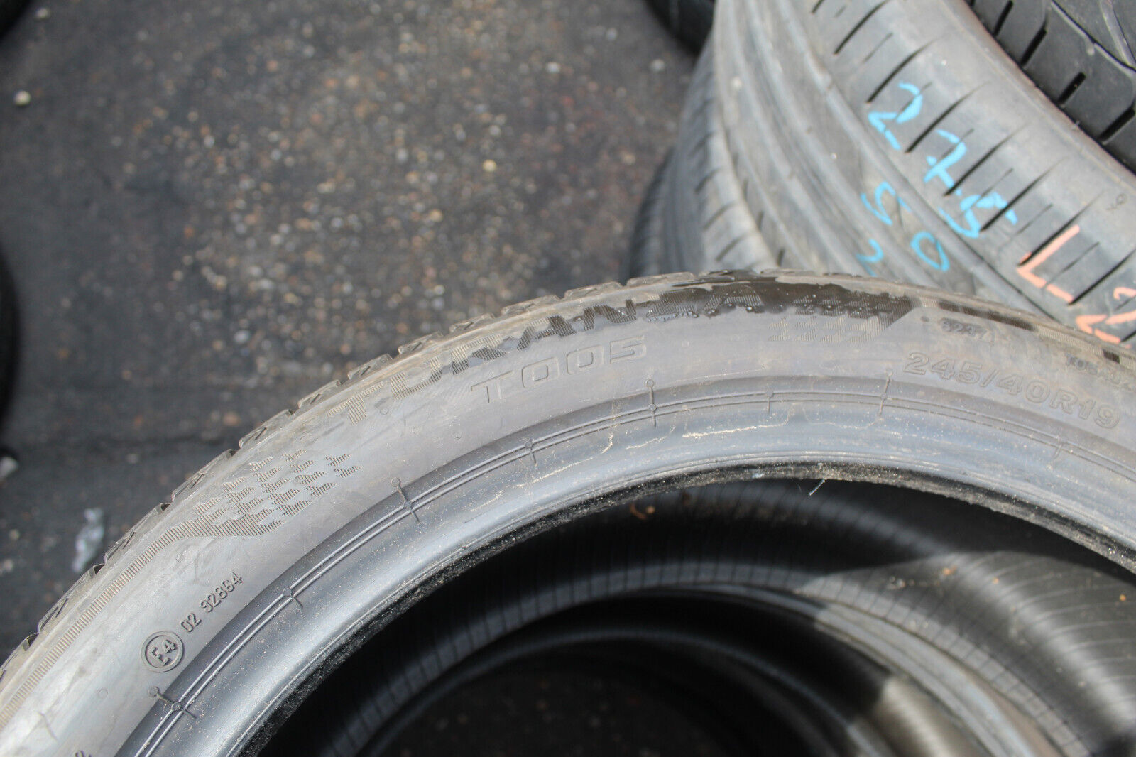 245 40 19 Bridgestone, Turanza T005, 98W & Y x2 A Pair 5.0mm (F1_tyres) FO L2797