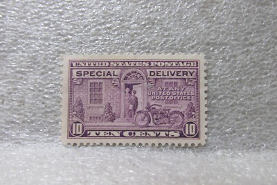 1927-1931 10c MNH SPECIAL DELIVERY MOTORCYCLE DELIVERY SCOTT #E15b