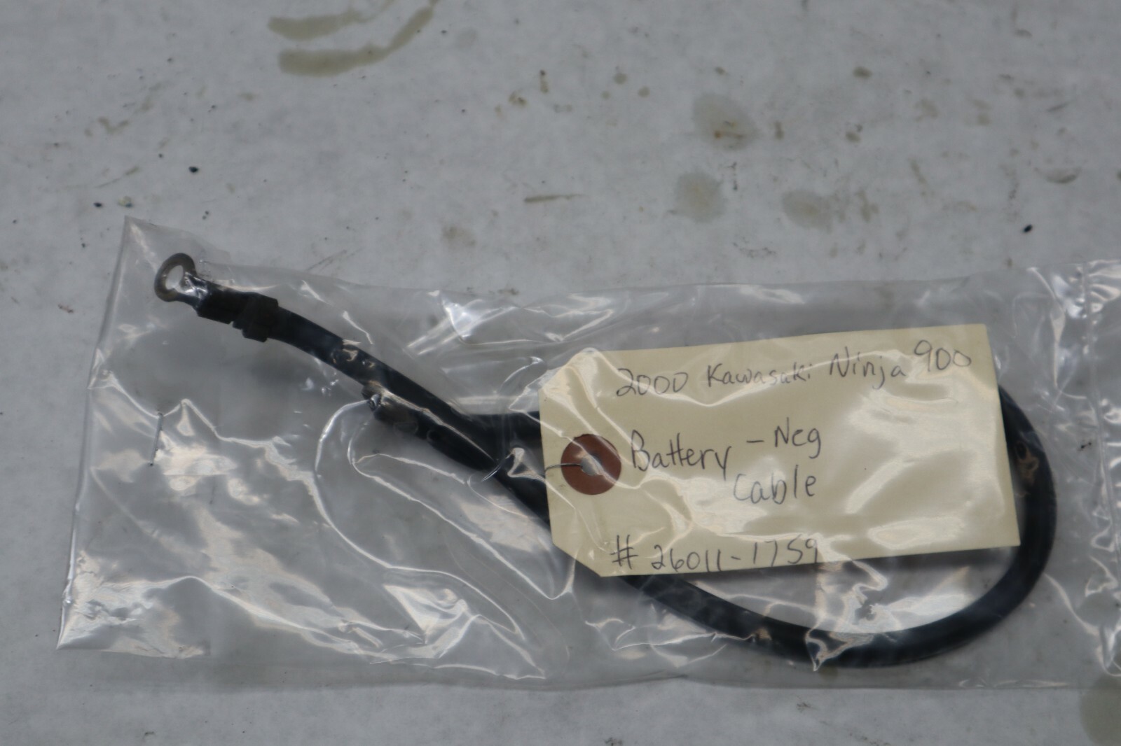 にゃ様obkm OEM Kawasaki Motorcycle Negative Battery Cable 2000 ZX9