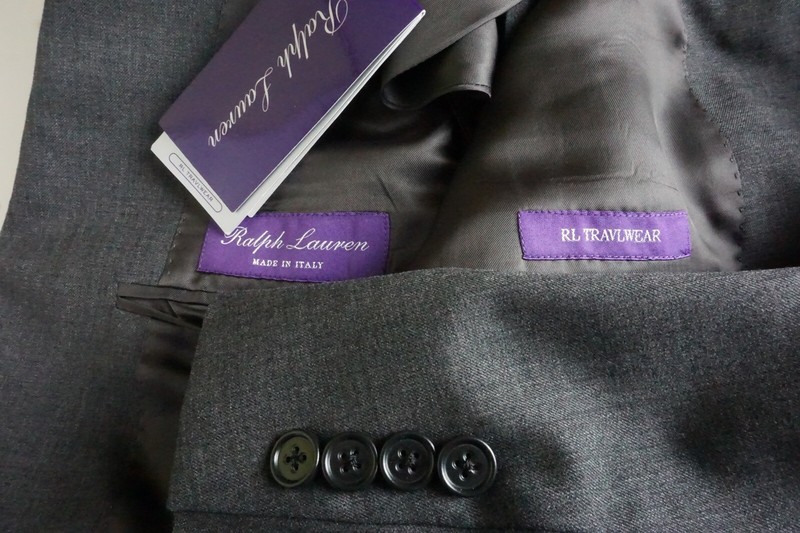 Ralph Lauren Purple Label RLPL RL Travelwear Gray 2 Pc Suit Jacket
