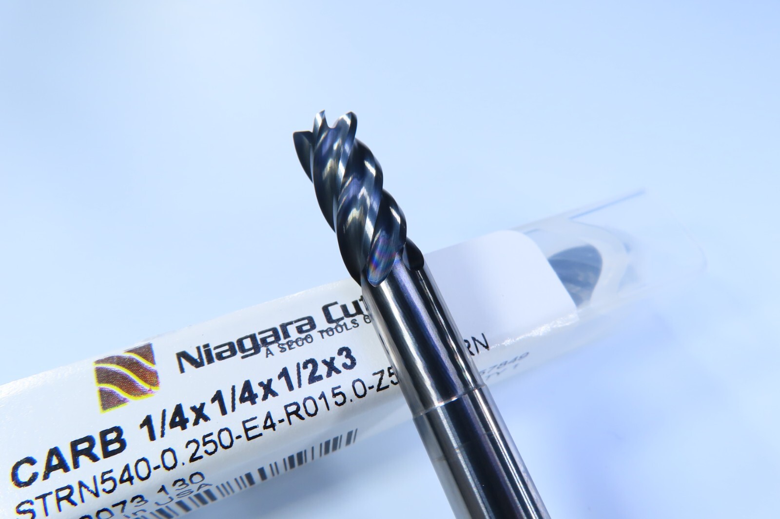 LOT ( 5 PCS ) NEW 1/4" NIAGARA STRN540-0.250 SOLID CARBIDE LATHE CNC END MILLS