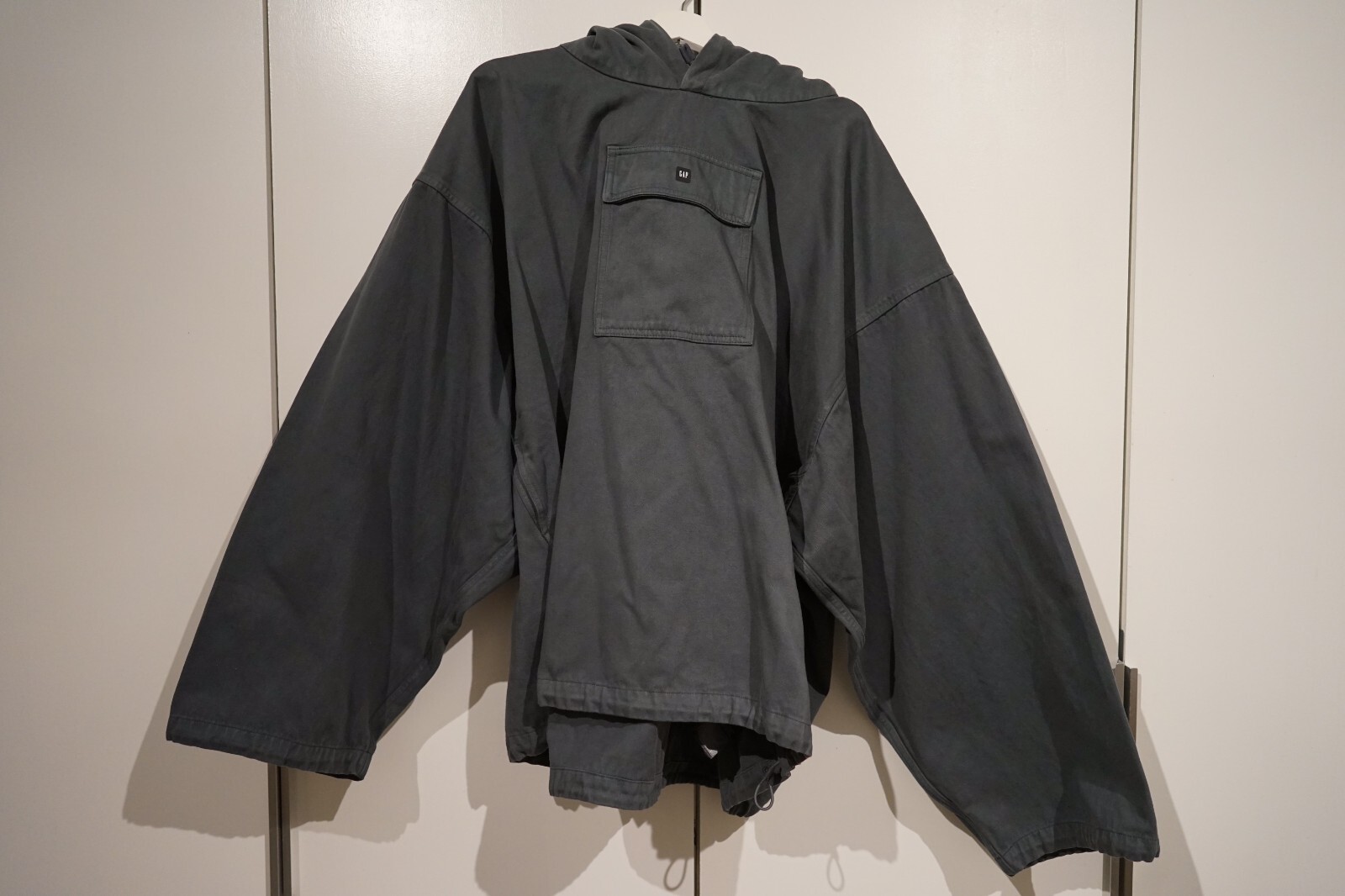 Yeezy Gap Engineered by Balenciaga Sateen Anorak Dark Green Yeezy Gap Engineered by Balenciaga Sateen Anorak Dark Green