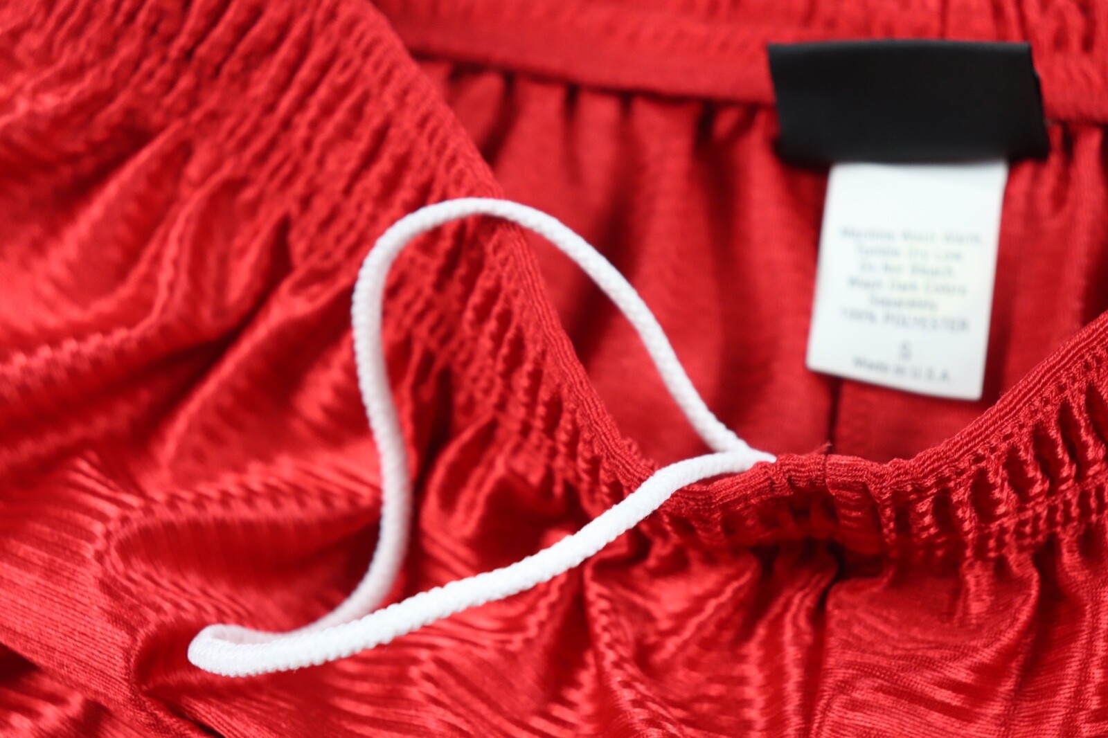 Vtg New Diadora Mens Small Spell Out Athletic Running Soccer Shorts Red White