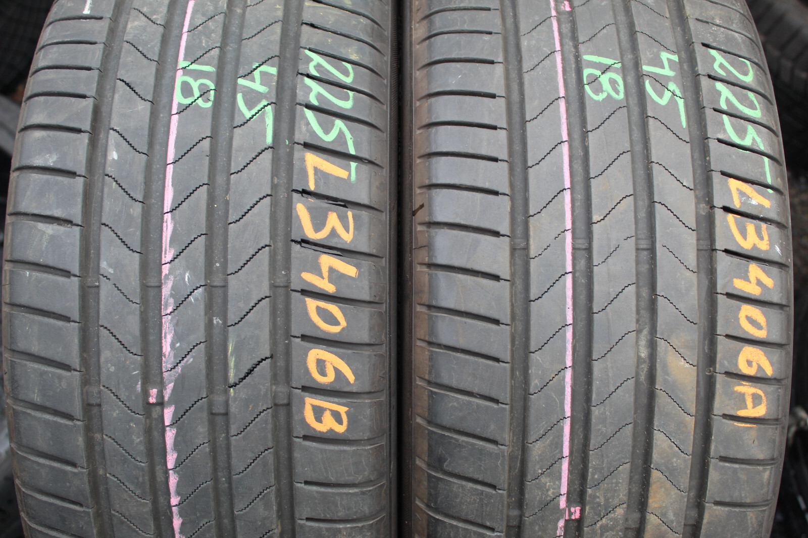 225 45 18 Bridgestone, Turanza 6, XL, 95Y, x2 A Pair 7.0mm (F1_tyres) L3406